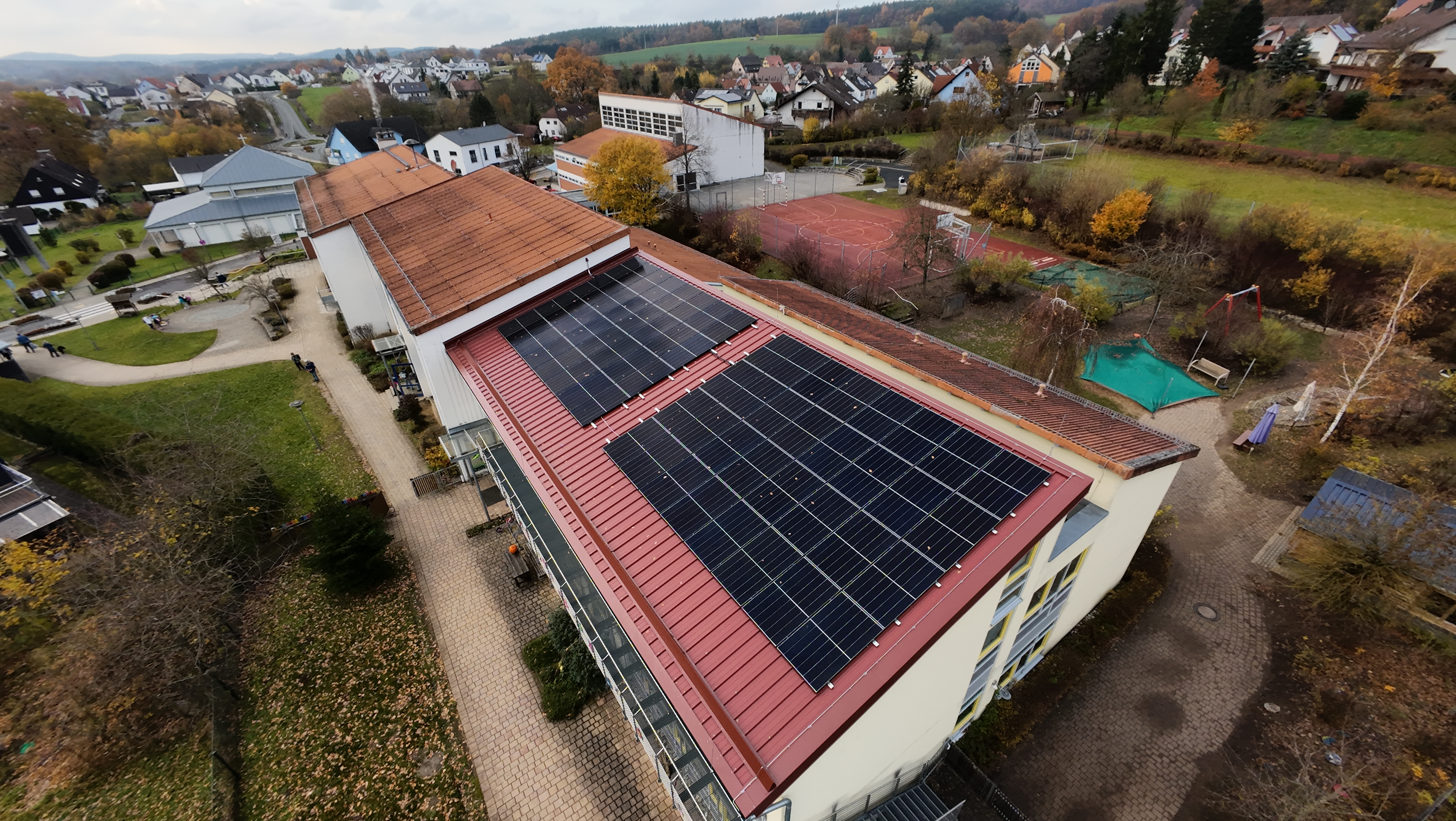 PV-Anlage auf dem KiGa-Dach (Platzhalterbild)